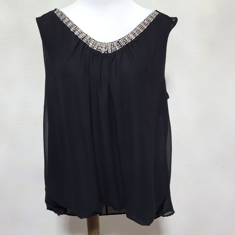 Embellished Neckline Blouse